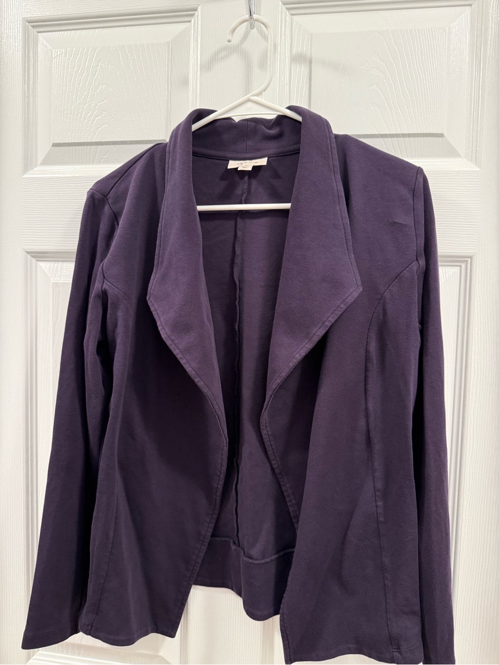 Style & Co Women's Open-Front Purple 100% cotton Jacket size medium